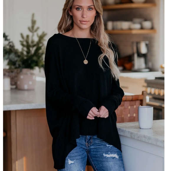 RAYLEEN Wide Neck Long Sleeve Top - Picture 2 of 8